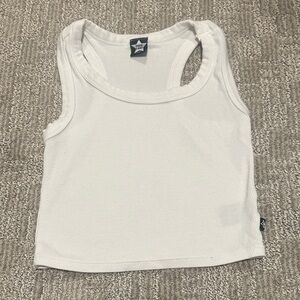 White Ribbed Tank Top - pixielane cropped tank 9/10
